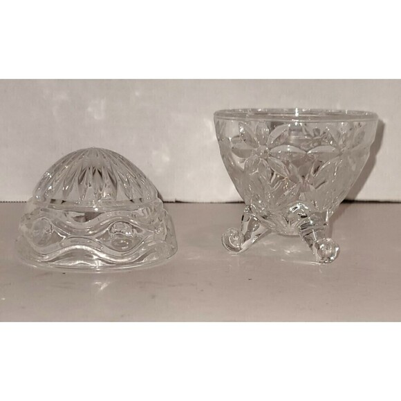 Vintage Alexandra 24% Lead Crystal Egg Footed Stunning Condition! - Picture 6 of 7